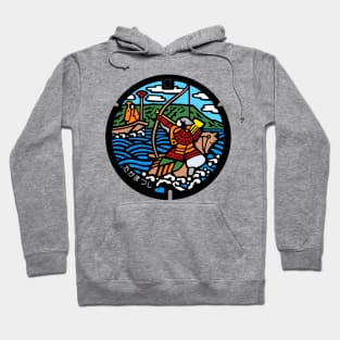 Takamatsu City Drain Cover - Japan - Back Hoodie